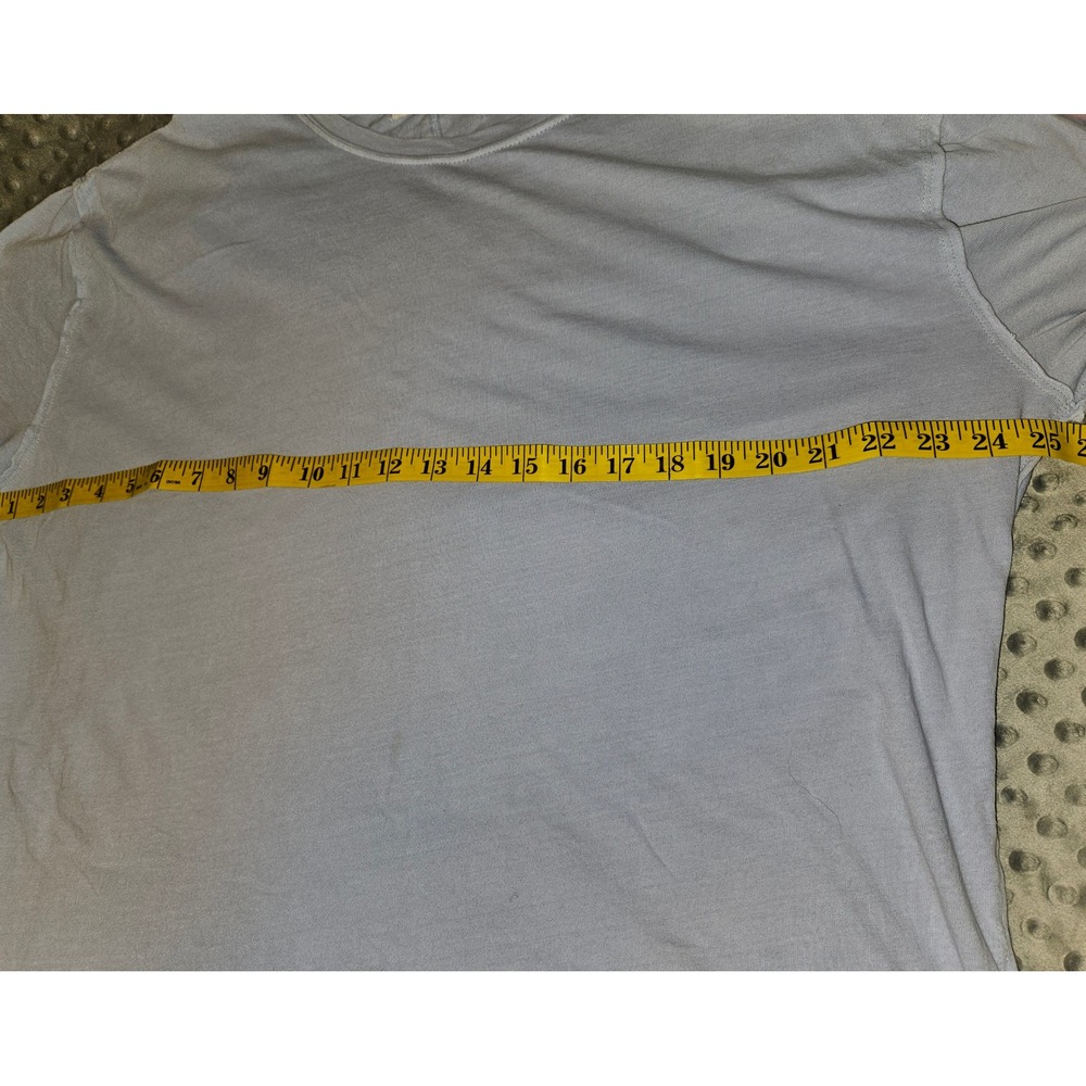 We The Free Free People Womens Oversized T-Shirt Lavender/Light Blue Crew Neck - Picture 9 of 11